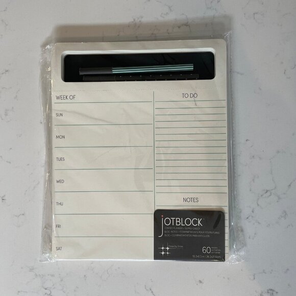 three by three JOTBLOCK Combo Planner 60 Weeks 10.3"x8.5" w Two Pens - Picture 2 of 7